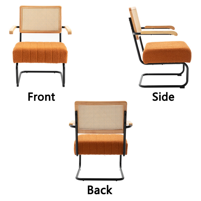 Fauteuil de 26,38 po de large Auset, Orange