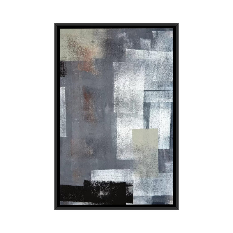 « stack it up », impression sur toile, H 26 po x l 18 po x P 1,5 po, Toile avec cadre noir, Pas de tapis