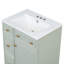 Meuble-lavabo de 24 pouces avec lavabo en céramique, deux tiroirs et une porte pour un rangement efficace et une conception élégante-2125351433