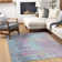 Bevin Machine Woven Abstract Blue/Purple Area Rug