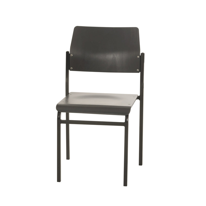 Stacking chair, Black, Bordeaux