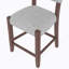 Ensemble de quatre tabourets de bar avec dossier Mid-Century modernes, revêtus de lin pour le confort, pieds en bois massif pour la durabilité, idéal pour les îlots de cuisine et les salles à manger.-1338027043-1338027045