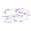 Lit plateforme double en bois avec tête de lit tapissier, rangement et tablette rotative-323396627