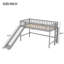 Lit mezzanine bas avec échelle et toboggan-2056804406