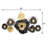 HANDMADE ECO-FRIENDLY 100% IRON FLORAL PATTERN MULTICOLOR LARGE METAL WALL DÉCOR - 58" x 24" Size, Multicolor Color, Floral Design, Metal Wall Art For Living Room, Study Room, Office-828163664