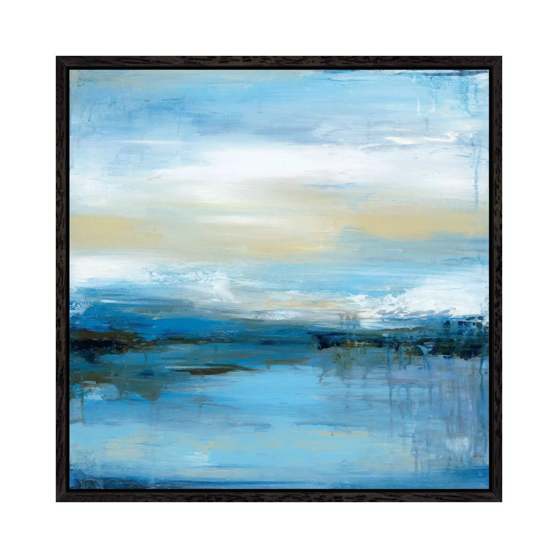 Dreaming Blue I by Wani Pasion - Gallery-Wrapped Canvas Giclée on Canvas, 45.72 cm H x 45.72 cm W, Black Framed