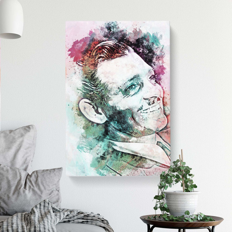 Clark Gable in Abstract - Wrapped Canvas, 91cm H x 60cm W x 3cm D