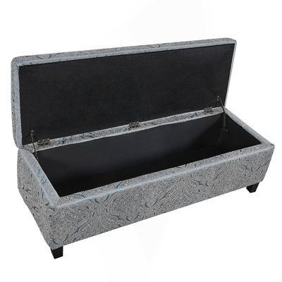 Indoor Storage Ottoman Bench, Upholstered Entryway Bench With Hidden Storage