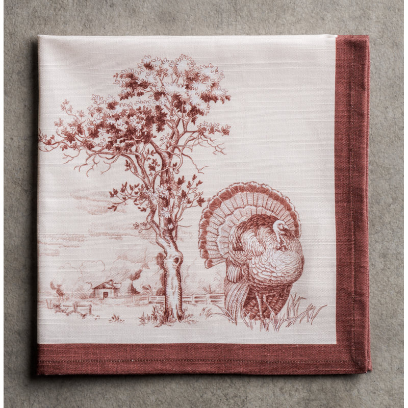 Maison d'Hermine Holy Jouy - Serviettes marron 100 % coton - 20 po x 20 po, Brun
