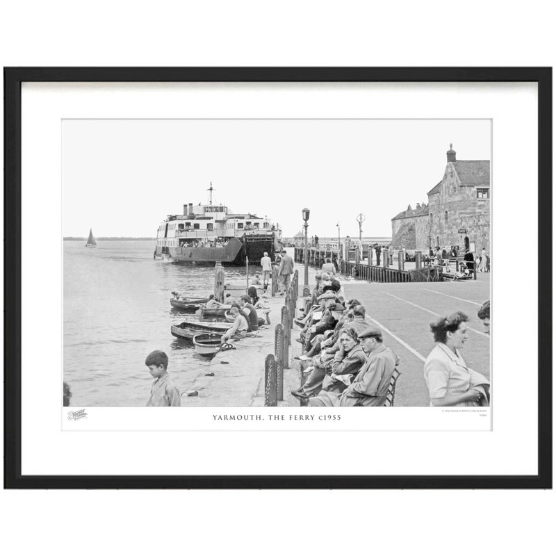 Yarmouth, The Ferry C1955 - Single Picture Frame Print, 60cm H x 80cm W x 2.3cm D