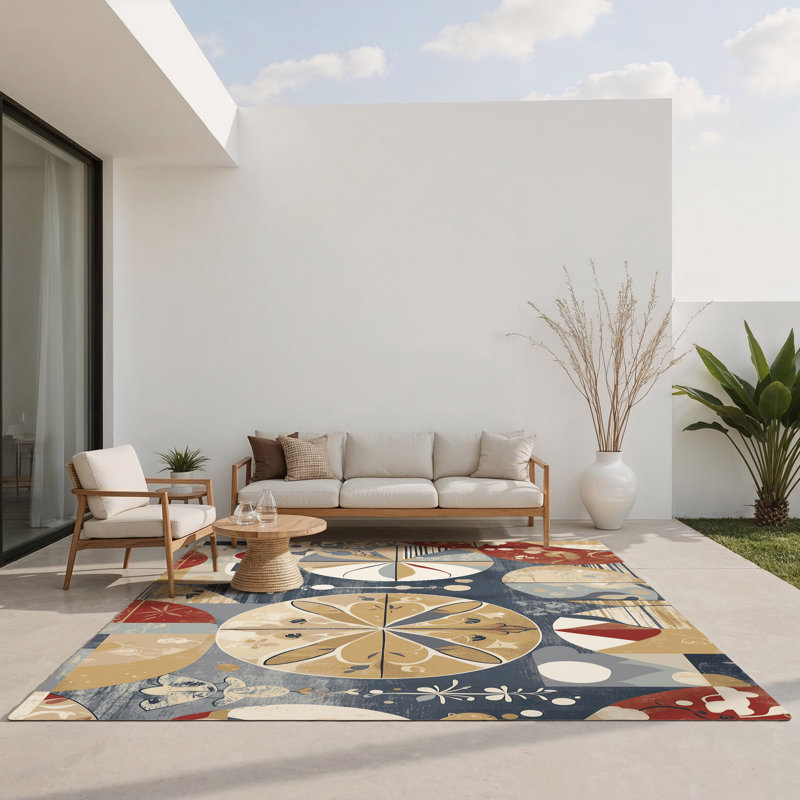 Peppy Dash Indoor And Outdoor Area Rug, Rectangle 3' x 5'