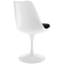 Chaise d'appoint pivotante tulipe Modholic, noire (ensemble de 2)-977501928-958523959