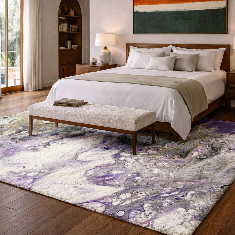 Premium Machine Washable Dream Shag ADS52 Abstract Rug, 5' x 7'6"