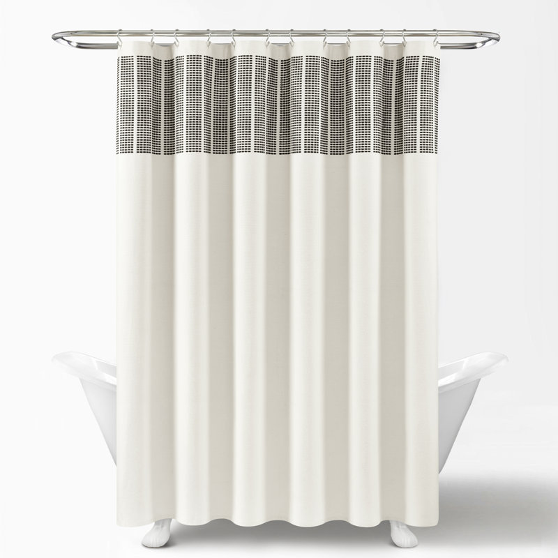 Rideau de douche 100% coton rayé