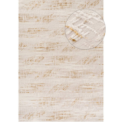 Carmel Modern Abstract Cream/Gold Area Rug