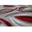 Rouge/gris abstrait McCampbell Tapis décoratif-28997886