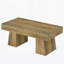 Table de salle à manger en bois, table de centre rectangulaire, table basse spacieuse