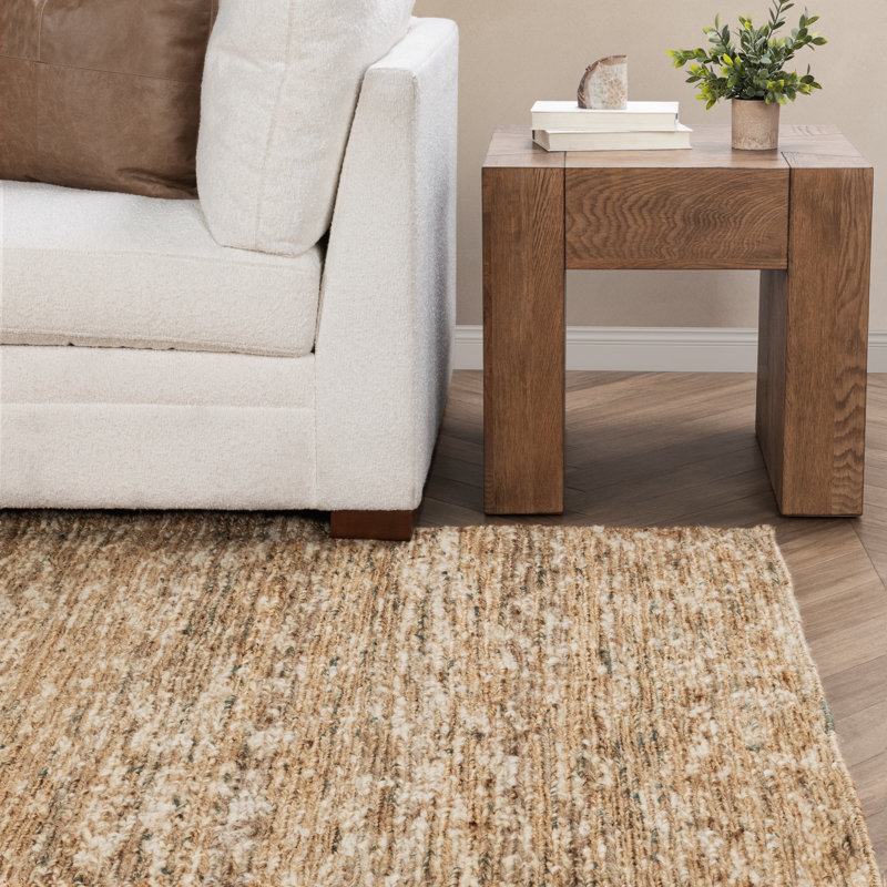 Hayward Handwoven Jute Blend Area Rug, Rectangle 5' x 8'