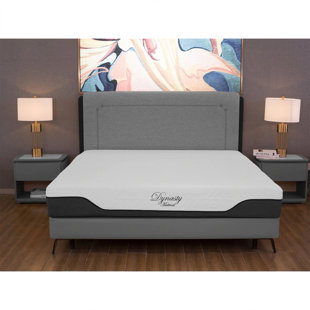 Matelas en mousse viscoélastique imprégnée de gel CoolBreeze de 12 pouces avec housse Dynasty