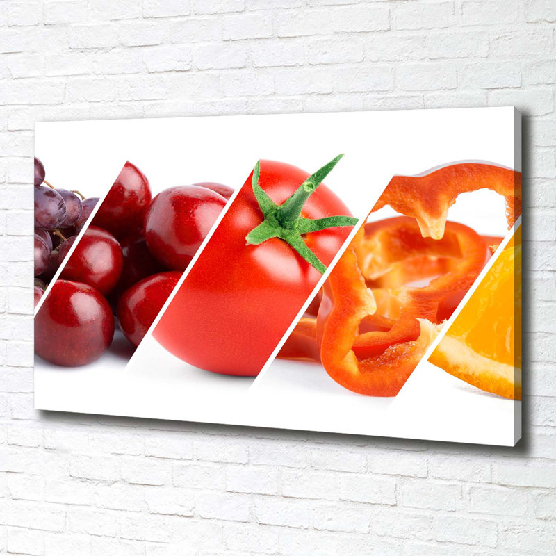 Fruits And Vegetables - Wrapped Canvas Print