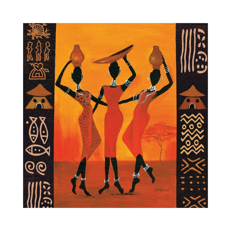 Gatherers 1 Piece Wrapped Canvas Wall Art, 93.98 cm H x 93.98 cm W x 1.91 cm D