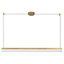 Nio 45-in Black dimmable LED Linear Pendant-153406740