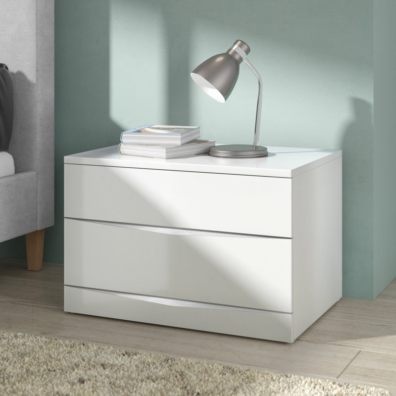 Merlemont 60cm W Manufactured Wood Bedside Table