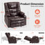 Fauteuil inclinable électrique à deux moteurs avec massage et chauffage Evslin, position infinie, similicuir-679126706