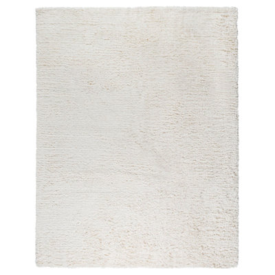 Tapis ivoire en soie tissée à la main Paris