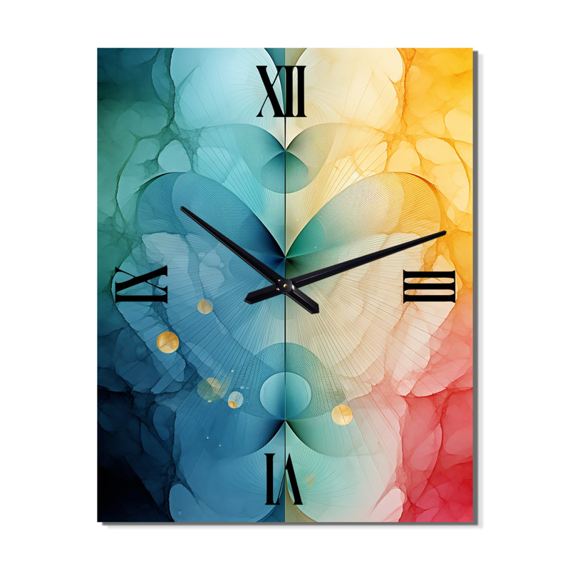 Horloge murale moderne Contemplating Divinity, H 32 po x l 24 po x P 1 po