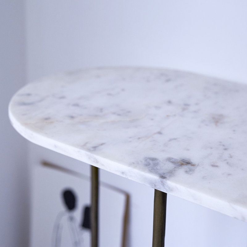 122cm Marble Top Console Table