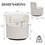 Fauteuil d'appoint pivotant avec coussin décoratif Narissa-164214953
