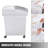 VEVOR 6.6 Gallons Rectangle Plastic Food Storage Container