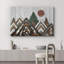 Western, effet de bois, paysage, pin ensoleillé, montagne, nature, ferme, décoration murale, chambre à coucher, impression sur toile-93389125-93389126