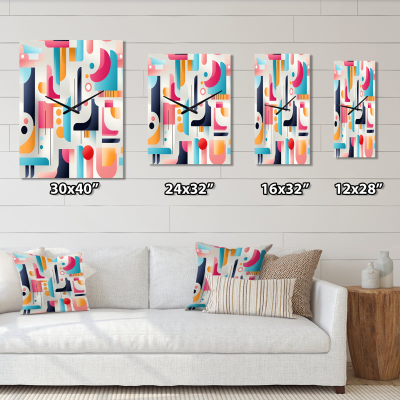 Jaskirit - Horloge murale moderne, H 28 po x l 12 po x P 1 po