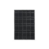 Plaid Area Rug in Black
