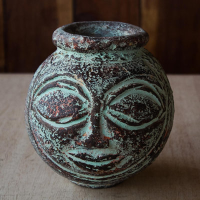 Handmade 6.25"" Ceramic Table Vase -  Novica, 384604