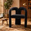 Ensemble confortable de chaises d'appoint rembourrées en velours pour divers espaces