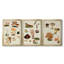 Mushroom Species IV - Toile tendue avec châssis sur mesure - 3 pièces-117240974-117240976