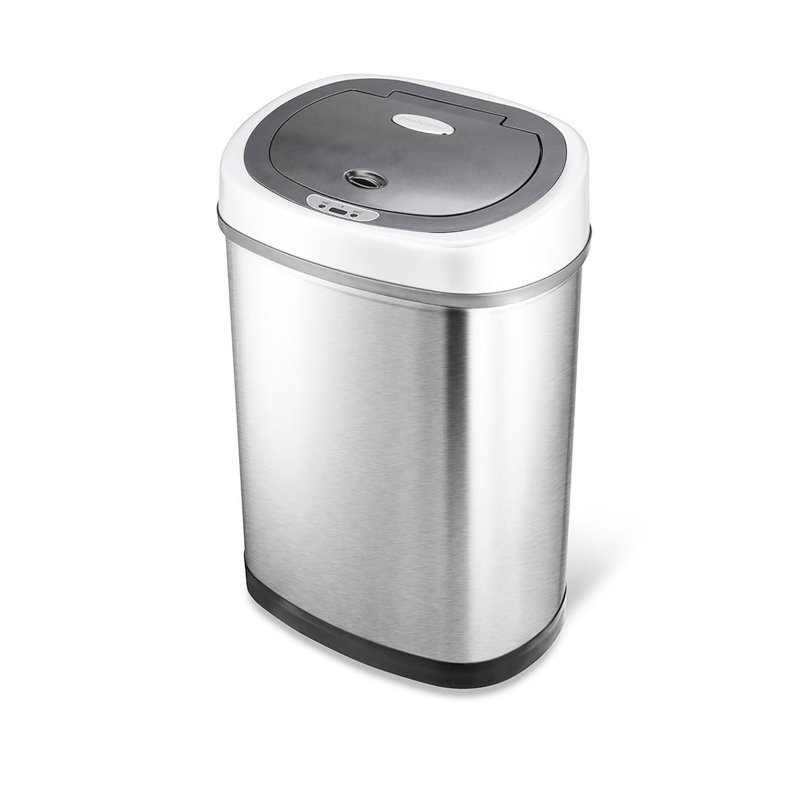 Steel Motion Sensor Kitchen Trash Can - 11 Gallons