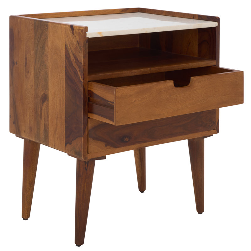 Table de chevet 2 tiroirs Alexi