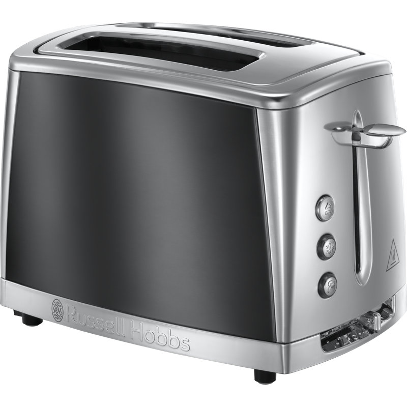 Russell Hobbs 23221 Luna Two Slice Toaster, 1500 W, Grey