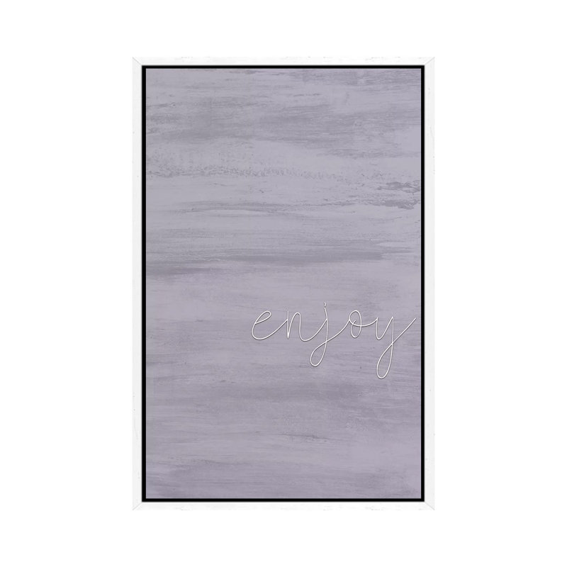 Enjoy 1 Piece Wall Art on Canvas, 101.6cm H x 66.04cm W x 3.81cm D, White Framed