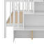 Lit superposé avec escalier de rangement et garde-corps pour la chambre à coucher-106496029