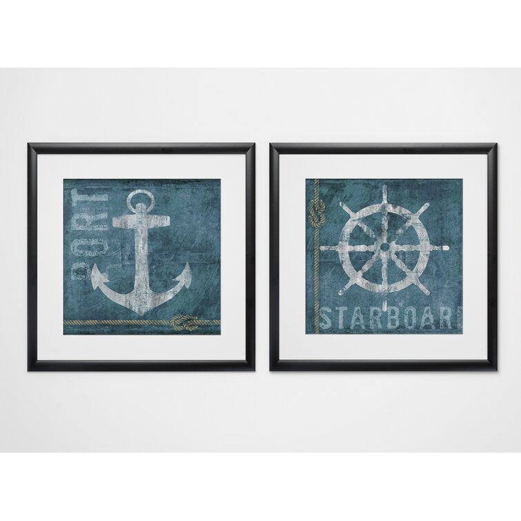 Breakwater Bay Port & Starboard 2 Pieces Print & Reviews | Wayfair