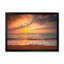 «Sunset over Waves Breaking at the Shore», reproduction sur toile-67236180-67236193
