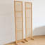 Paravent en bois massif 2 panneaux Burlywood