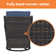 Schutt 3 Piece Furniture Set Wicker Swivel Chairs and Side Table with Cushions