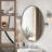  Tilting Oval Bathroom Vanity Wall Mirror | Adjustable Pivot Stainless Steel Frame-464012385-456353332