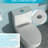 Dual Flush Ceramic Toilet With Hygienic Fully Glazed System & Seat Powerful Function Quiet Cover